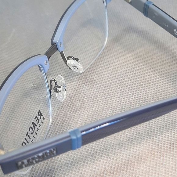 NEW Semi-Rimless Rx'able Eyeglass Frame,  Men Reaction by Kenneth Cole 50-20-140 - Picture 4 of 6